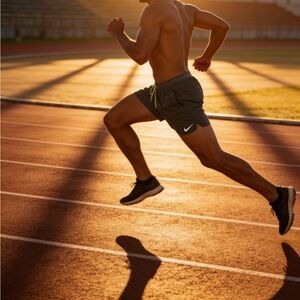 Nike stride dark green  Athletic Running Shorts